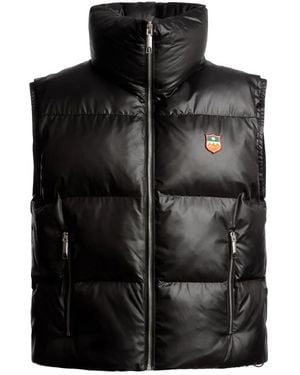 Bally Logo-Patch High-Neck Gilet - Black