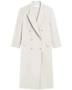 Frankie Shop Jane Double-Breasted Coat - White