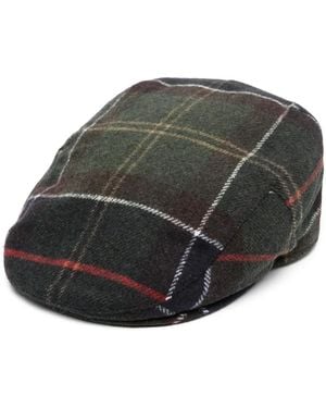 Barbour Gallingale Tartan Flat Cap - Gray