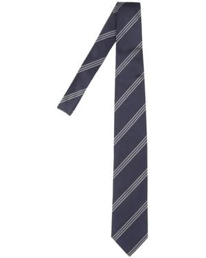 Lardini Cravatta A Righe - Blu
