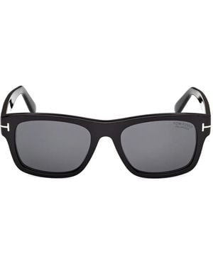 Tom Ford Rectangle-Frame Sunglasses - Black