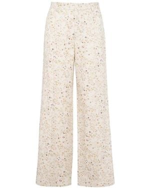 Tela Floral-Print Trousers - White