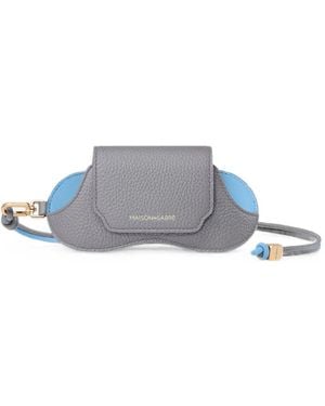 Maison De Sabre Étui À Lunettes Avec Lanière - White