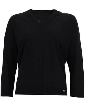 Herno Pullover Mit V-Ausschnitt - Schwarz