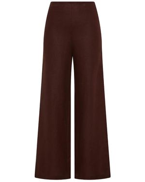 Faithfull the Brand Syna Linen Trousers - Brown