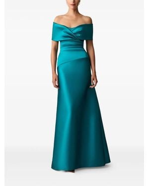 Teri Jon Off-shoulder Evening Dress - Blue