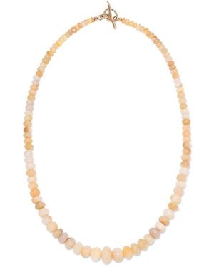 Lizzie Fortunato 14kt Gelbgoldhalskette mit Opal - Weiß