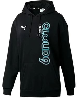 PUMA Logo-Print Hoodie - Black
