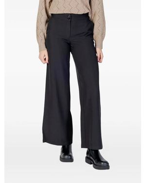 Jacqueline De Yong Buttoned Trousers - Blue