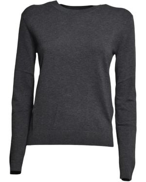 Weekend by Maxmara Crew-Neck Long-Sleeve Sweater - Black