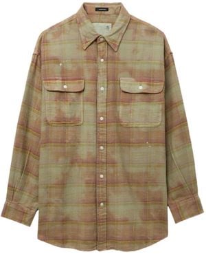 R13 Plaid Pocket Shirt - Natural