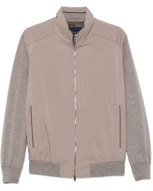 Paul & Shark Panelled Zip Jacket - Grey