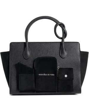 Manière De Voir Multi-Pocket City Tote Bag - Black