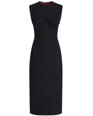 Dolce & Gabbana Etuikleid Mit Nadelstreifen - Schwarz