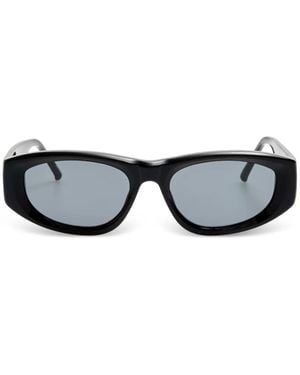 The Attico X Linda Farrow Maya D-Frame Sunglasses - Black