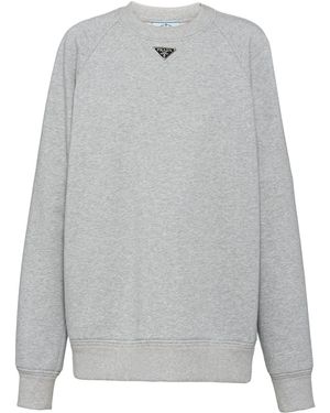 Prada ロゴ スウェットシャツ - グレー