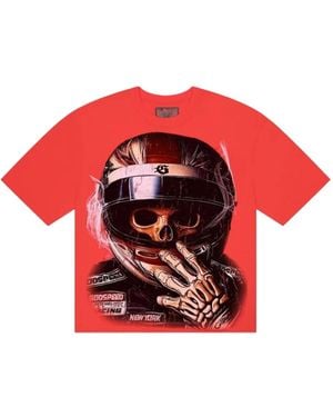 Godspeed F1 World Cup Skull-Print T-Shirt - Red