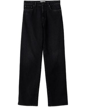 Miu Miu Washed Stitching Jeans - Black