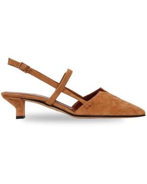 Pomme D ́Or Spitze Slingback-Pumps - Braun