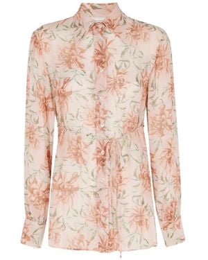 Semicouture Floral-Print Shirt - Pink