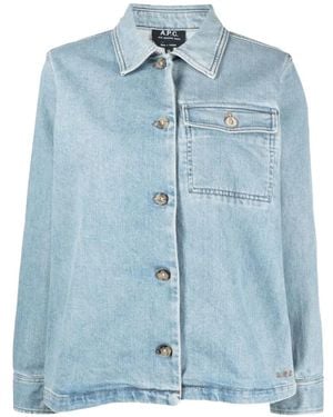 A.P.C. Janice Denim Jacket - Blue