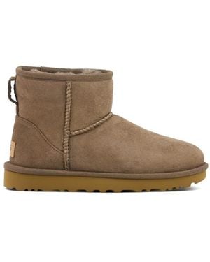 UGG Classic Mini Ii Leather Ankle Boots - Brown