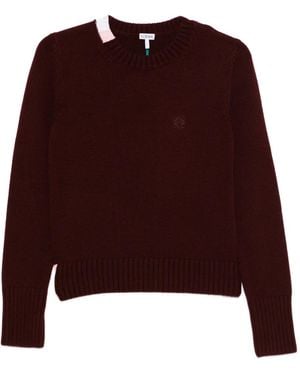 Loewe Cashmere Crewneck Jumper - Purple