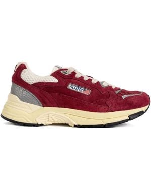 Autry Sneakers mit Mesh-Obermaterial aus Wildleder - Pink