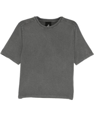 Thom Krom Cold-Dye Embroidered T-Shirt - Grey