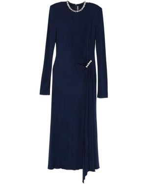 David Koma Embellished Midi Dress - Blue