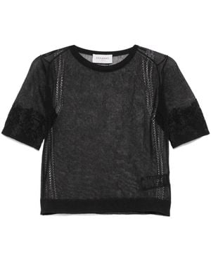 ERMANNO FIRENZE Sheer T-Shirt - Black