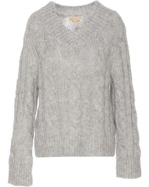 MICHAEL Michael Kors Pullover mit Zopfmuster - Grau