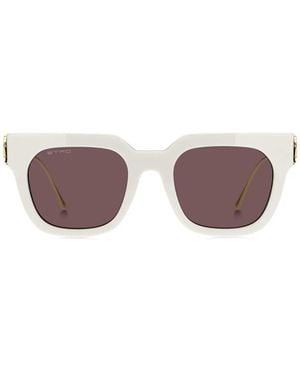 Etro Square-Frame Sunglasses - White