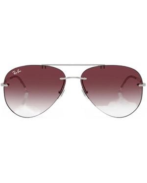 Ray-Ban Pilot-Frame Sunglasses - Purple