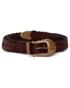 Alberto Luti Braided Belt - Brown
