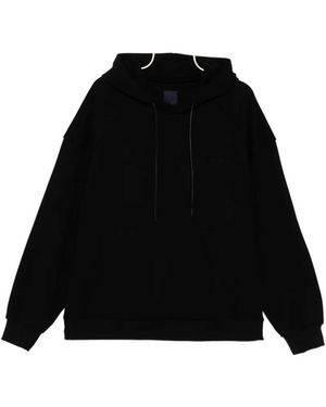 Juun.J Drawstring Hooded Sweatshirt - Black