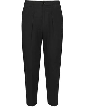 BE ABLE Dominique Pleated Elastic-Waist Trousers - Black