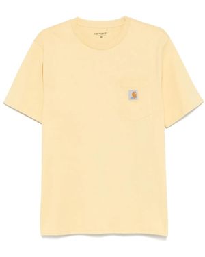 Carhartt Katoenen T-Shirt - Naturel