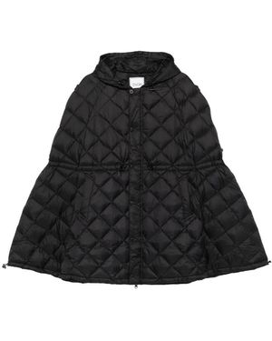 Taion Quilted Hooded Jacket - Black