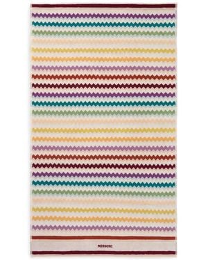 Missoni Watamu Strandlaken Met Zigzag-Patroon - Grijs