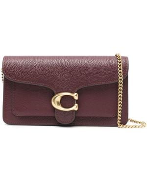 COACH Tabby Chain Clutch Bag - Purple
