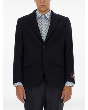 Etro Single-Breasted Blazer - Black