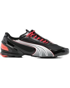PUMA V-S1 Striped Lace-Up Trainers - Black