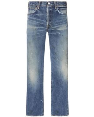 Visvim Distressed Straight-Leg Jeans - Blue