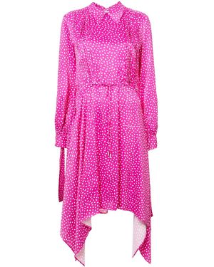 Off-White c/o Virgil Abloh Printed Satin Dress - Pink