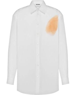 Moschino Abstract-Print Shirt - White