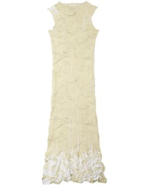 Sunnei Pleated Maxi Dress - White