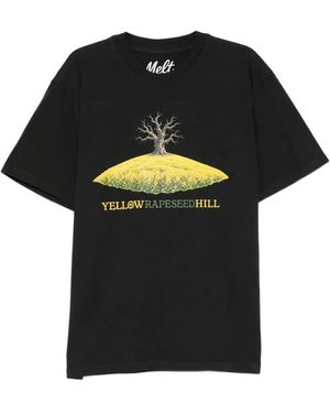 Melt Graphic-Print T-Shirt - Black