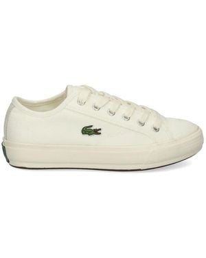 Lacoste Backcourt Canvas Trainers - White
