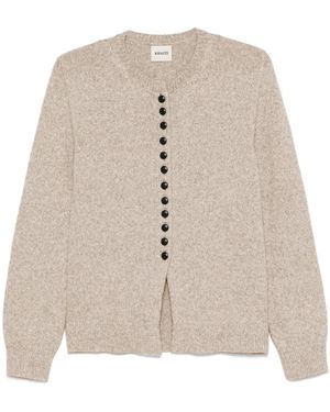 KHAITE Cardigan aus Kaschmir - Natur